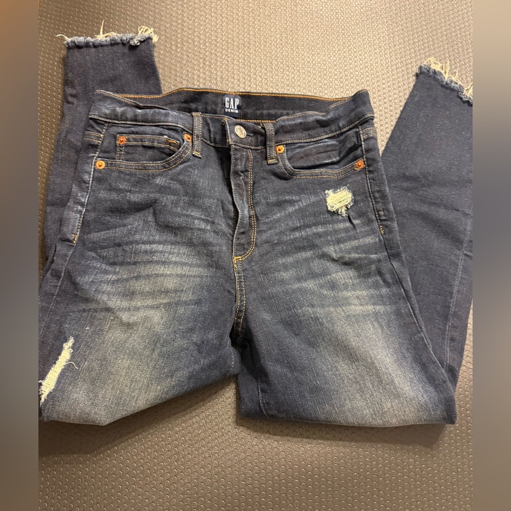 GAP Men's Dark Blue Straight Jeans